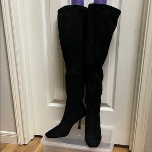 Mix No. 6 Elegant Black Over the Knee Boots